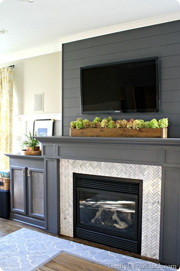 Restyle it Wright Styling a mantle with a TV
