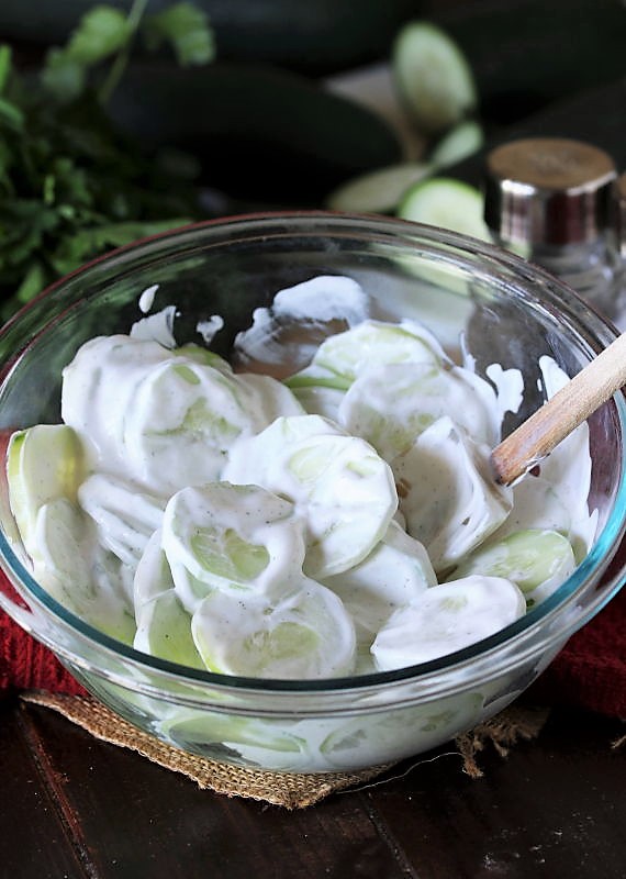 Grandma's Cucumbers in Sour Cream The Kitchen is My Playground