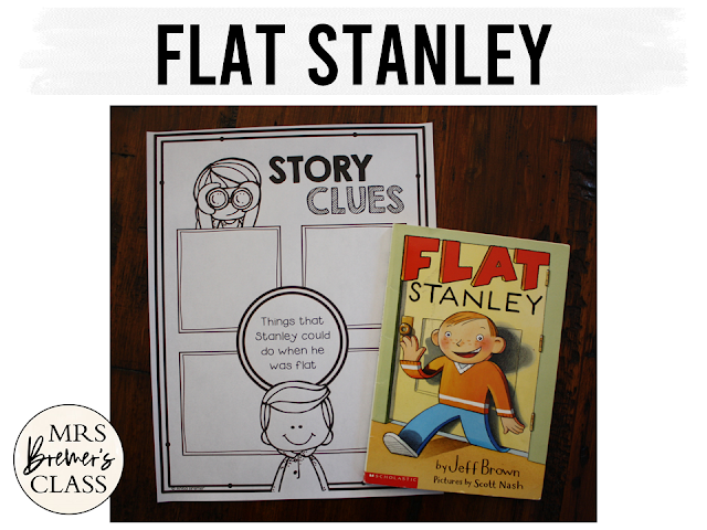 Flat Stanley book study unit Common Core literacy companion activities for 1st and 2nd