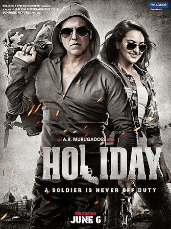 Poster Of Bollywood Movie Holiday (2014) 300MB Compressed Small Size Pc Movie Free Download worldfree4u.com