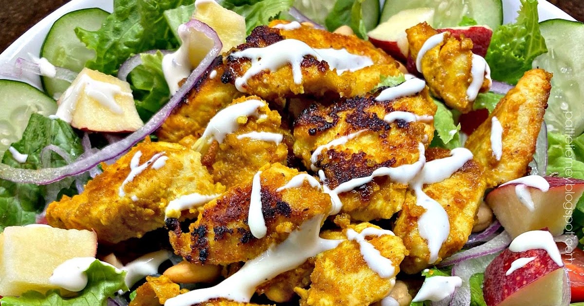 OllaPodrida Chicken Tikka Salad with Yogurt Mint Dressing