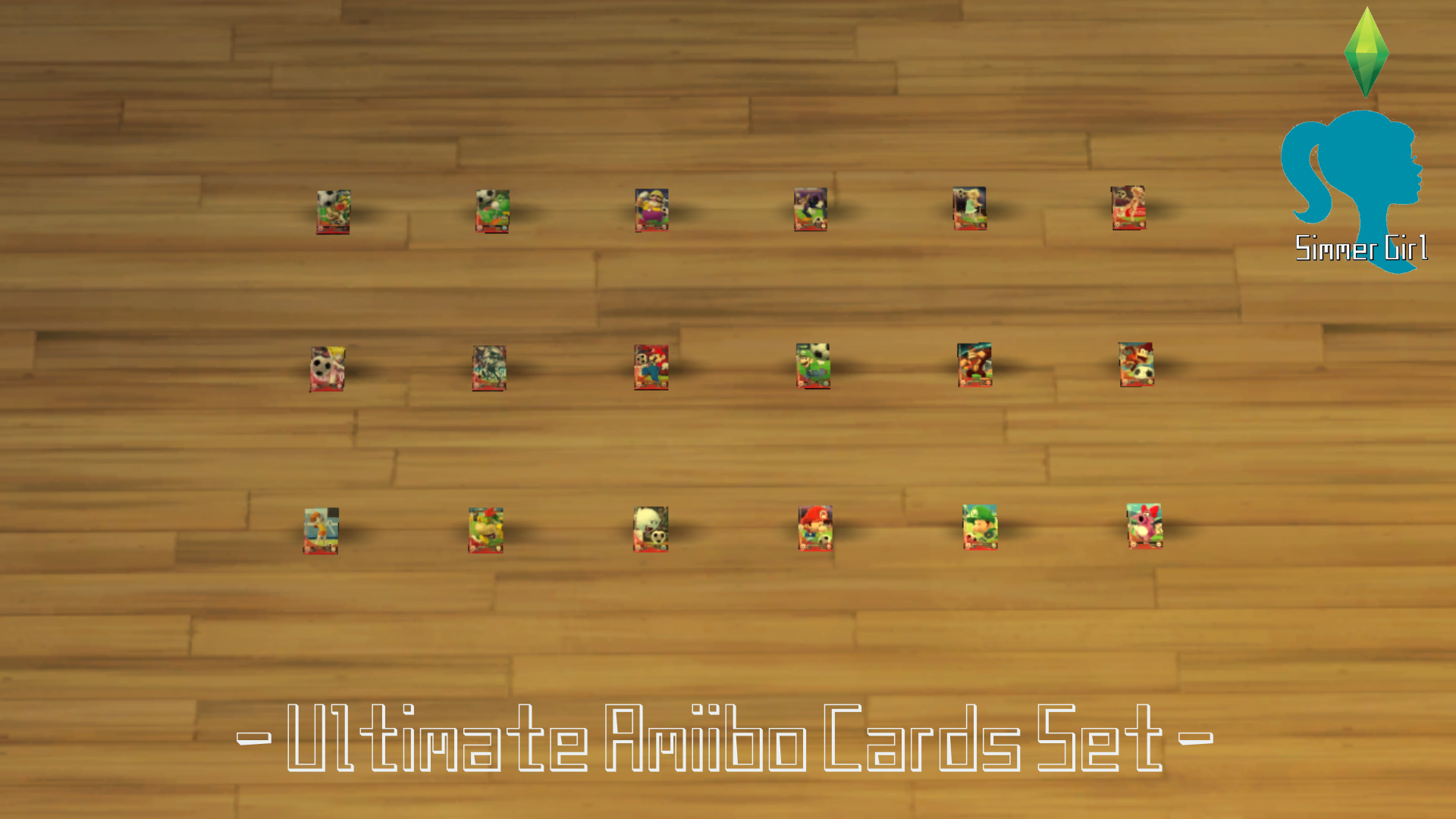 Sims 4 Ultimate Amiibo Cards Set CC