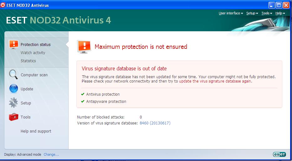 Antivirus Tool CARA UPDATE NOD32 OFFLINE
