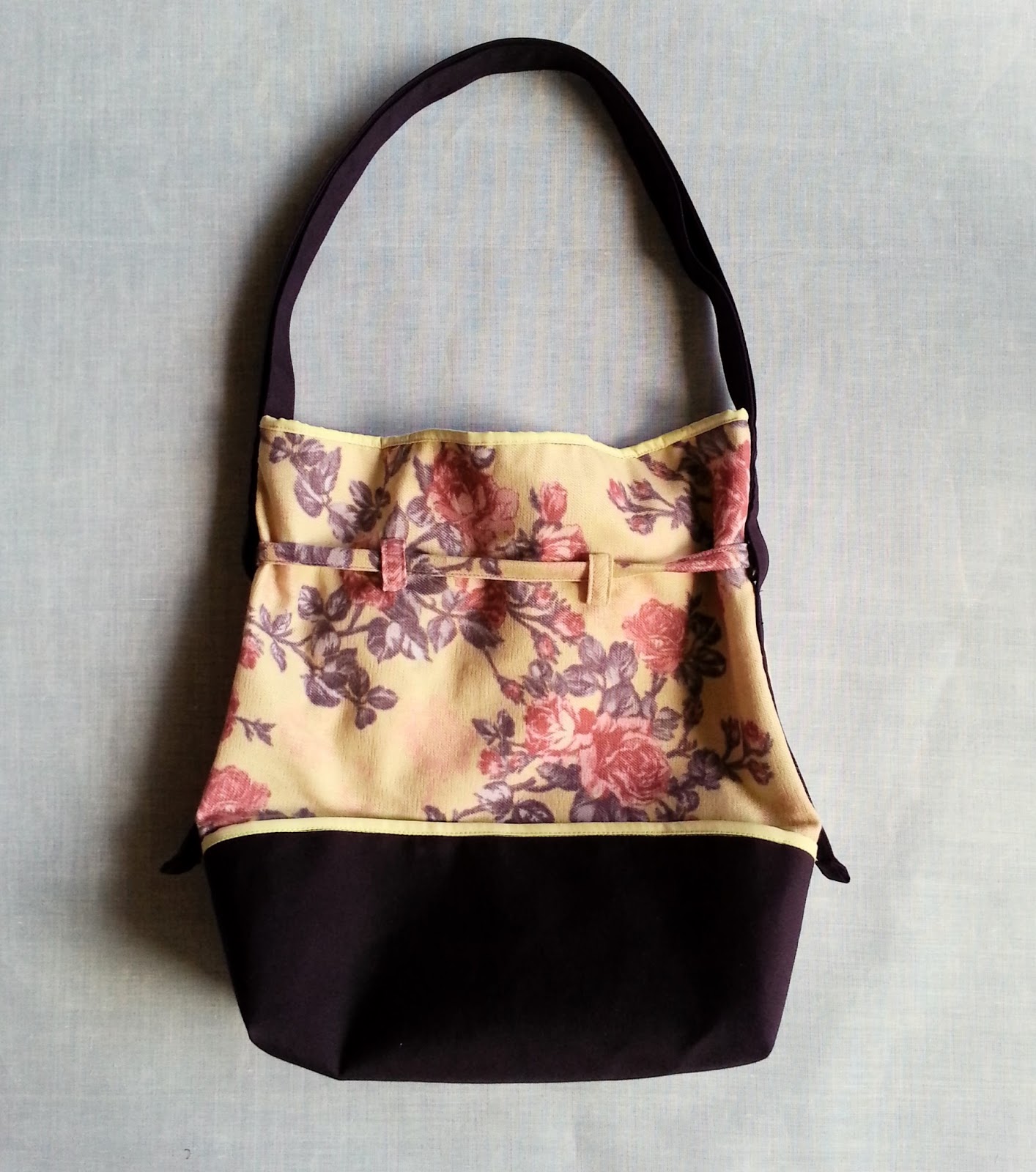 Velvet Ribbon: Floral Drawstring Bag and Refashion T-shirt