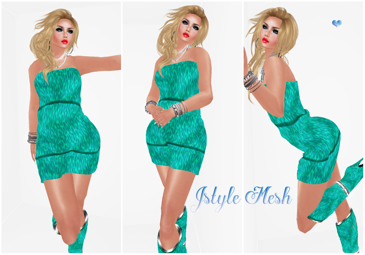 JstyleStore: GIFT OUTFIT AQUA MESH JSTYLE
