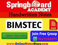 BIMSTEC PDF Notes by Springboard Academy
