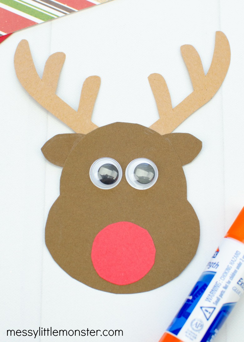 Cute Reindeer Head Template