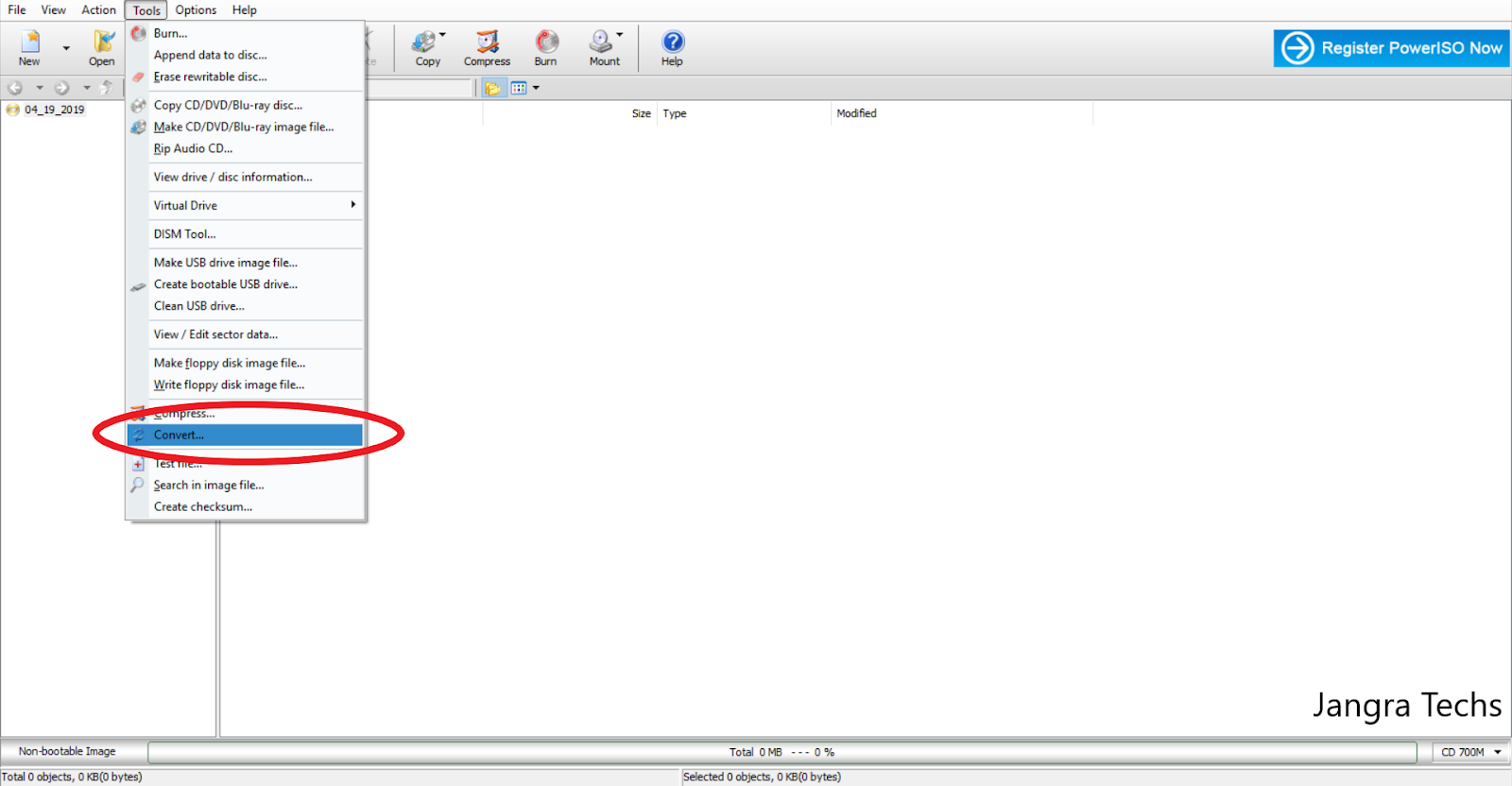How to convert .NRG image file to .ISO image file Jangra Techs