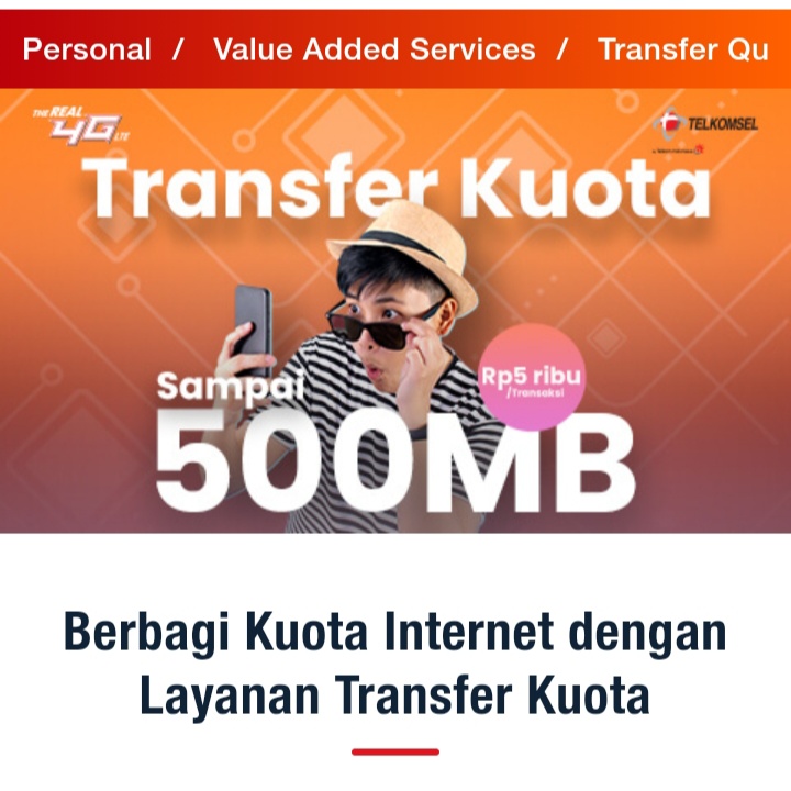 Cara Transfer Kuota Internet Nomor Telkomsel