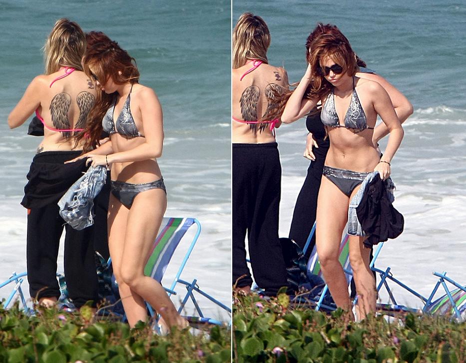 Miley Cyrus Bikini Candids in Rio De Janeiro 