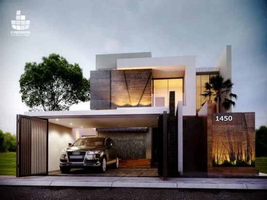 rumah modern minimalis dengan atap cor flat