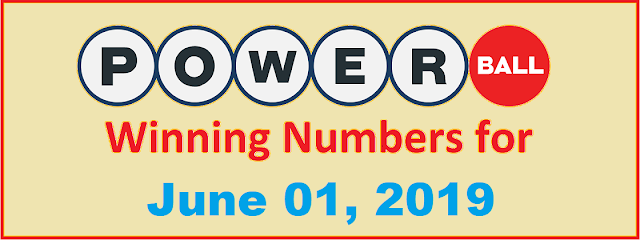 PowerBall Winning Numbers for Saturday, June 01, 2019