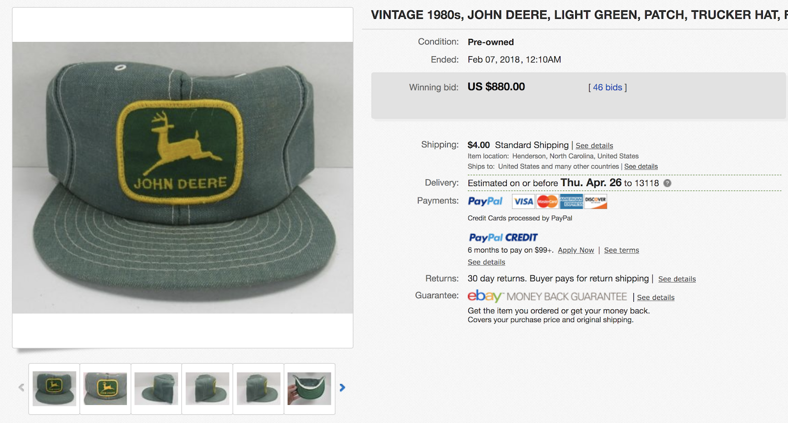 vintage farm hats