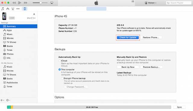 iTunes iOS IPSW File Installation iTunes iOS IPSW File Installation
