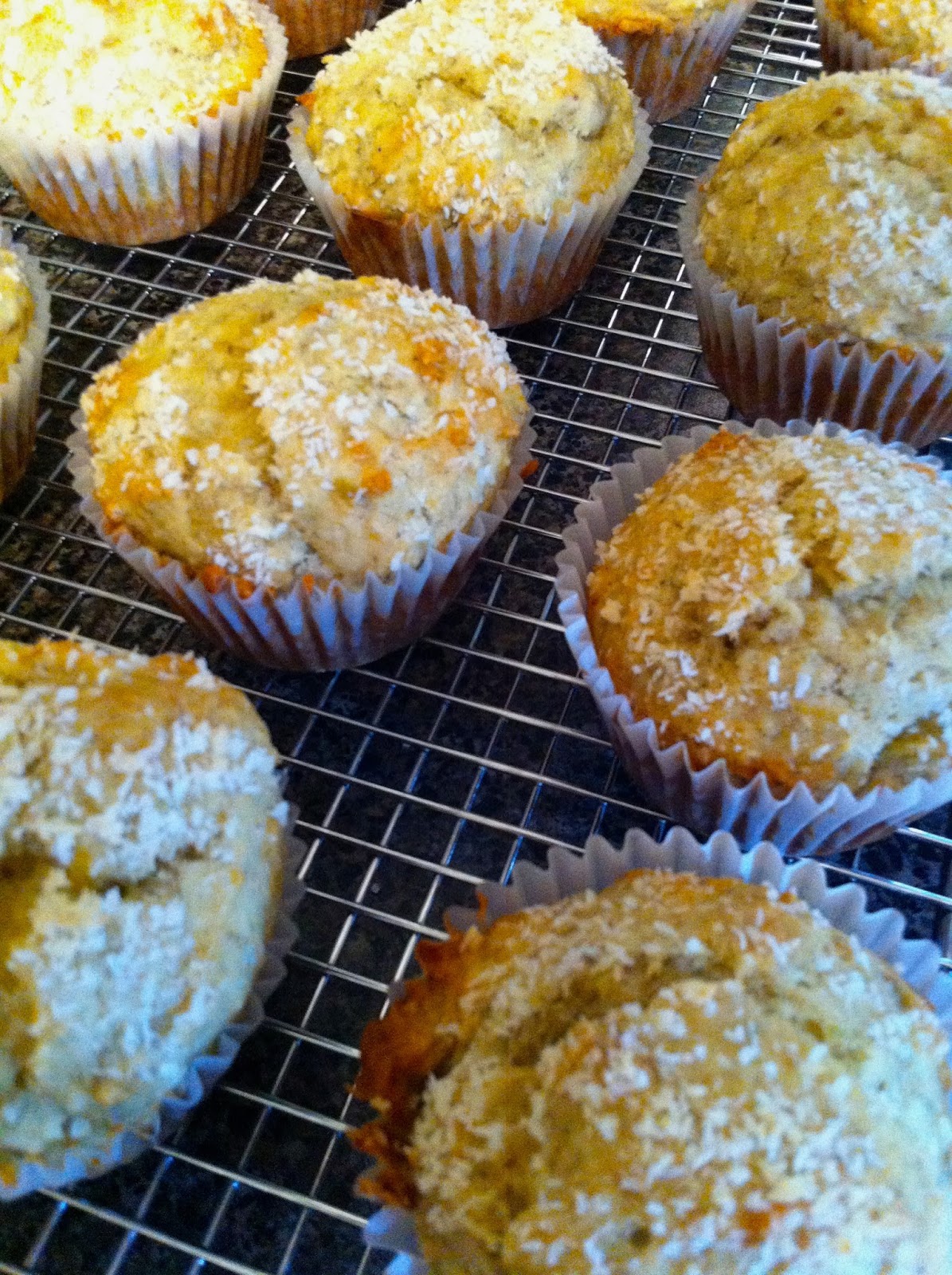 Come For Food: Easy Banana Coconut Muffins