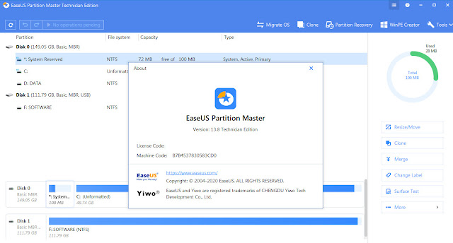 Screenshot EaseUS Partition Master 13.8 Full Version Screenshot EaseUS Partition Master 13.8 Full Version