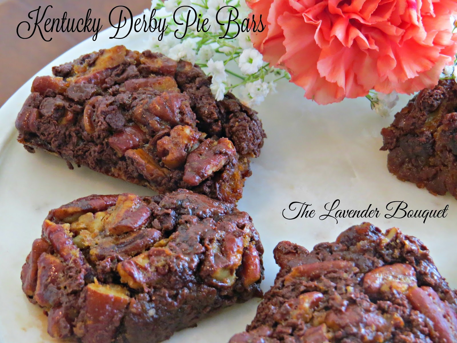 The Lavender Bouquet KENTUCKY DERBY PIE BARS