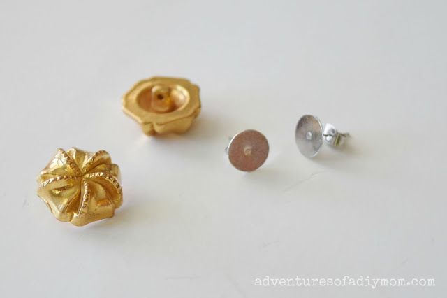 How to Make Vintage Button Earrings