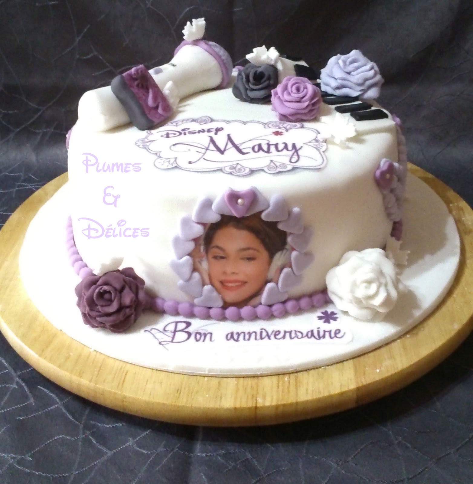Plumes & Délices gâteau Violetta / Violetta birthday cake