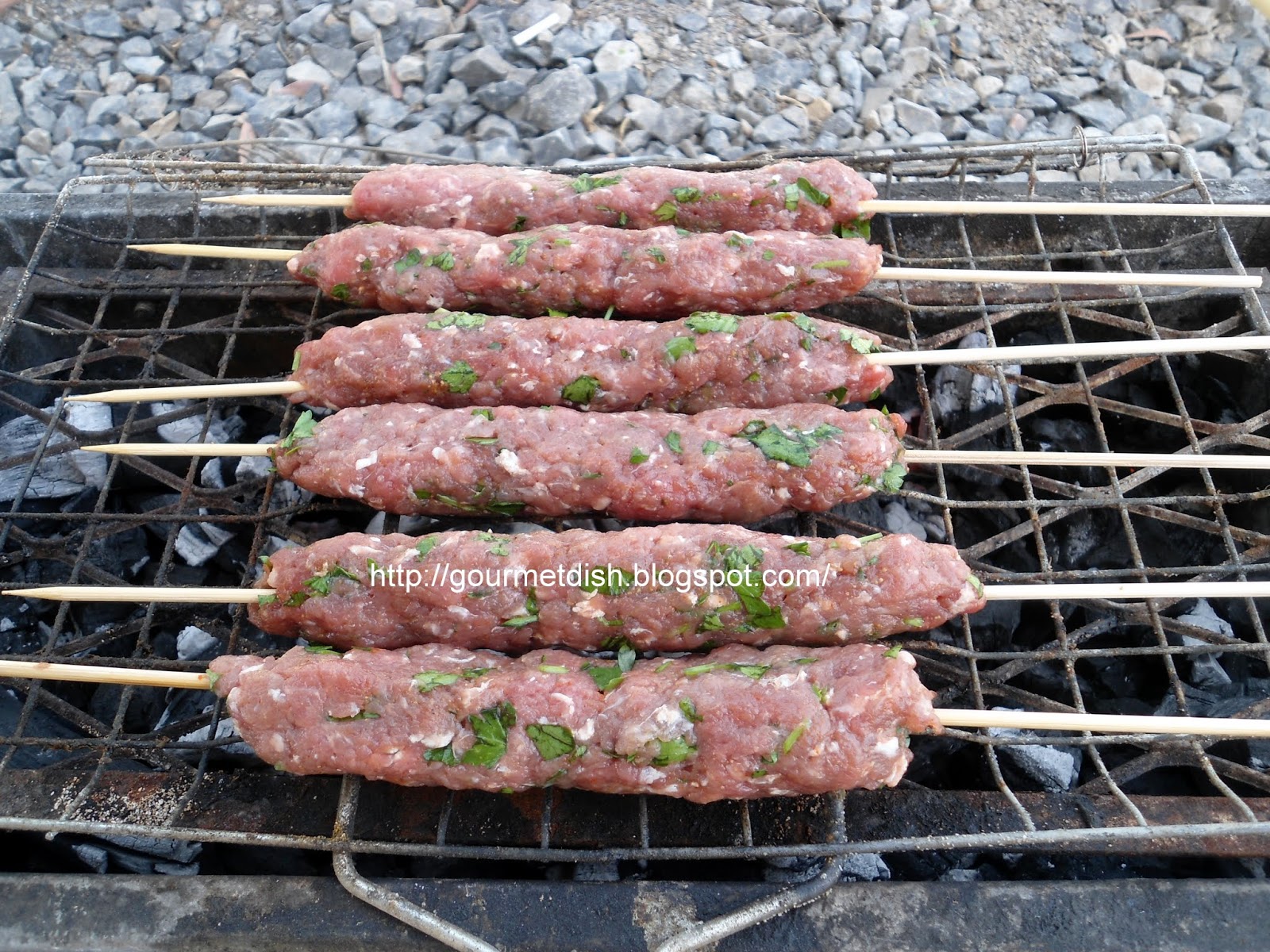 Gourmet Dish Grilled Ground Meat Recipe (Minced Meat or kebab)