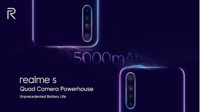 اعلام نشويق لهاتف Realme 5 و Realme Pro 5 الي ياتيان ببطارية 5000MHA