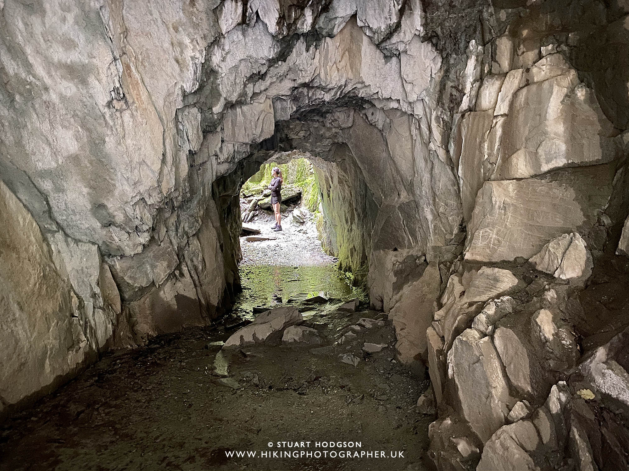 Cathedral Quarry walk map Lake District caves Little Langdale car park