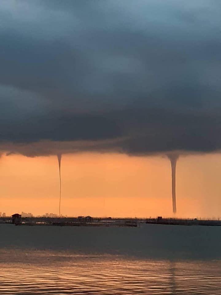LOOK Several waterspouts form before nightfall over Laguna de Bay
