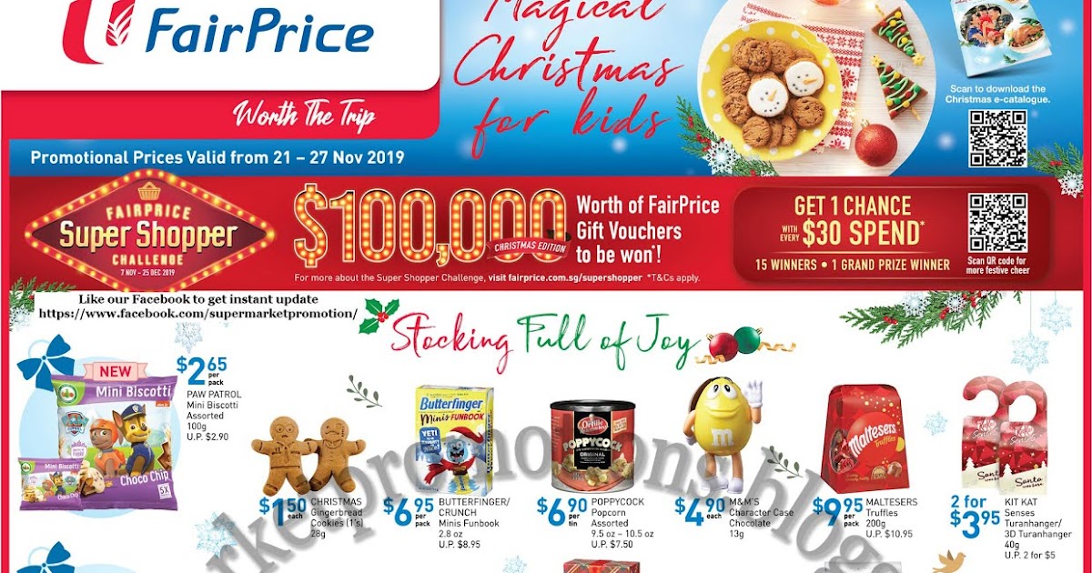 NTUC FairPrice Christmas Promotion 21 27 November 2019 Supermarket