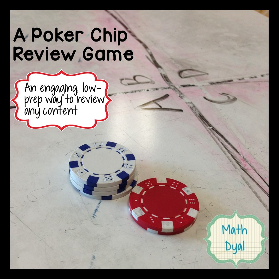 Math Dyal Poker Chip Review Game