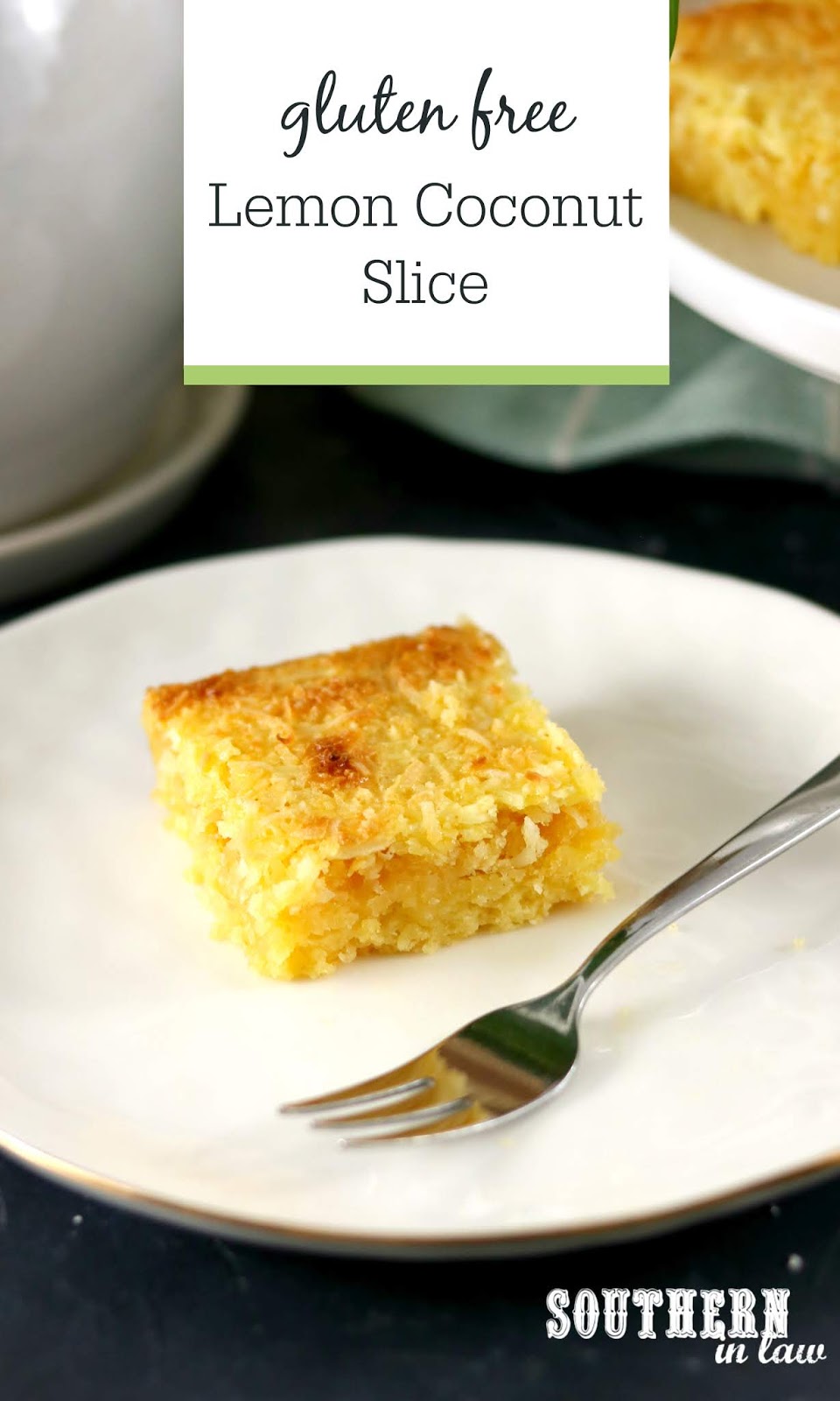 Southern In Law Recipe Easy Lemon Coconut Slice (Gluten Free!)