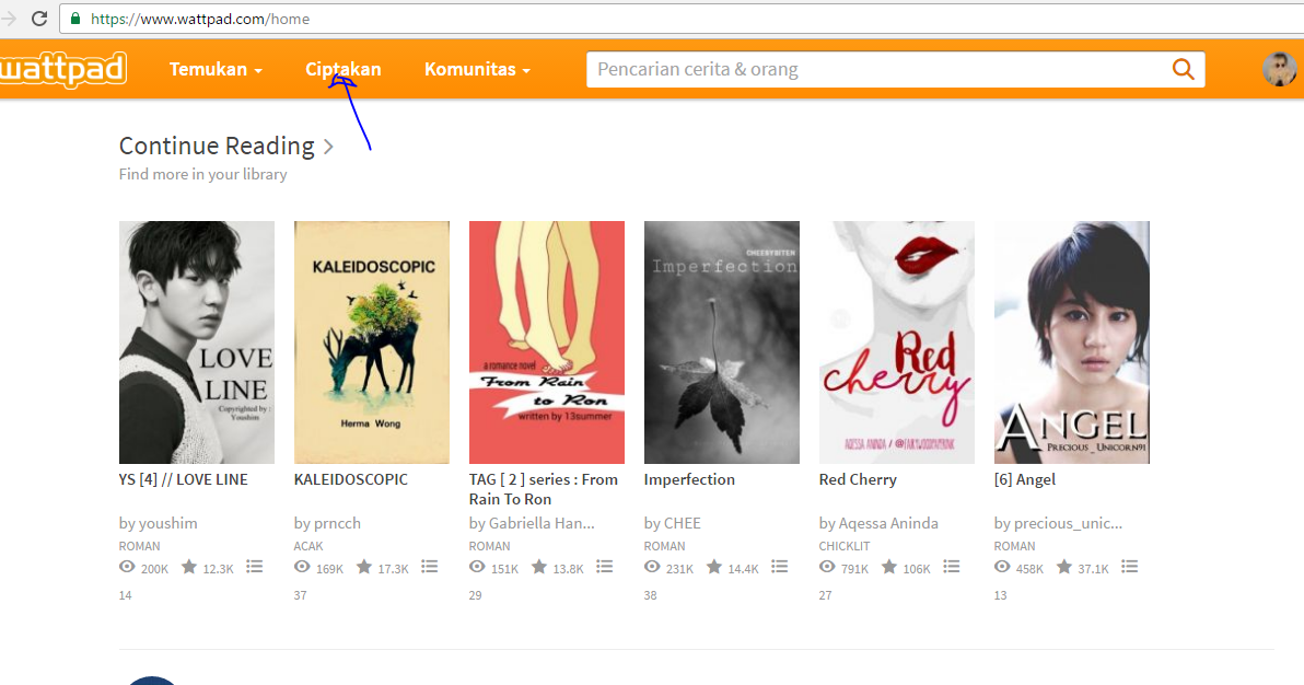 CARA MEMBUAT CERITA DI WATTPAD