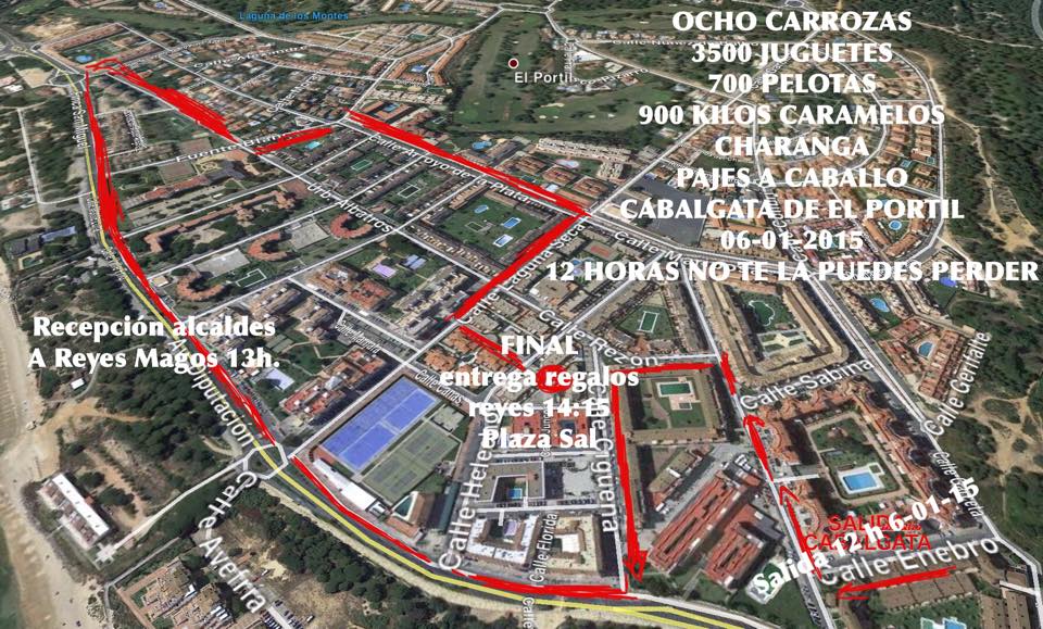 NuevoPortilyElPortil Recorrido de la Cabalgata de