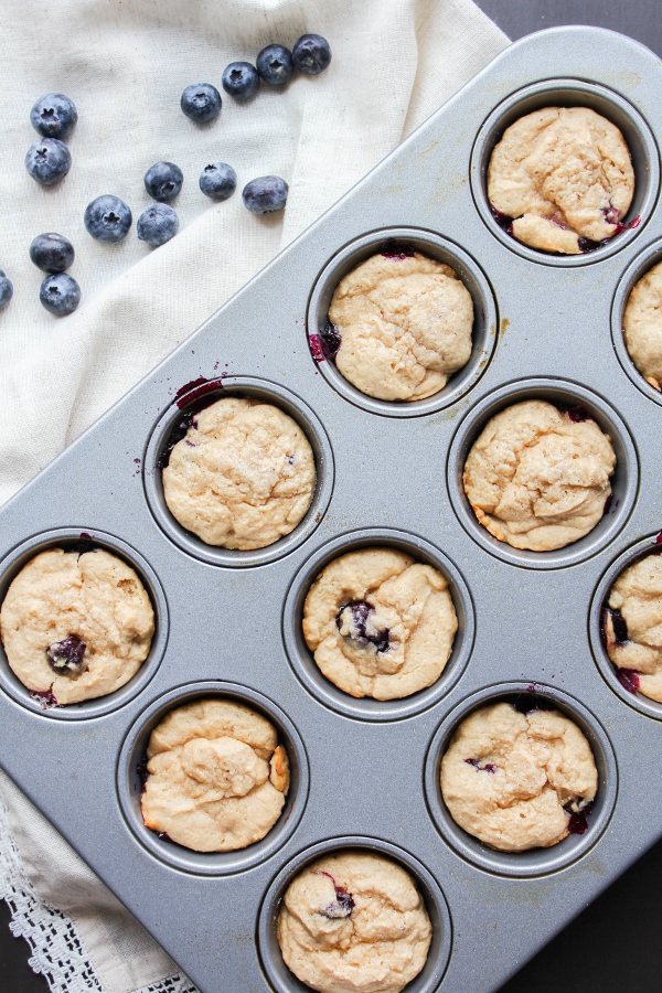 These healthy Sprouted Wheat Blueberry Yogurt Muffins are the perfect quick breakfast or snack and they’re ready to eat in just 30 minutes. What's not to love?