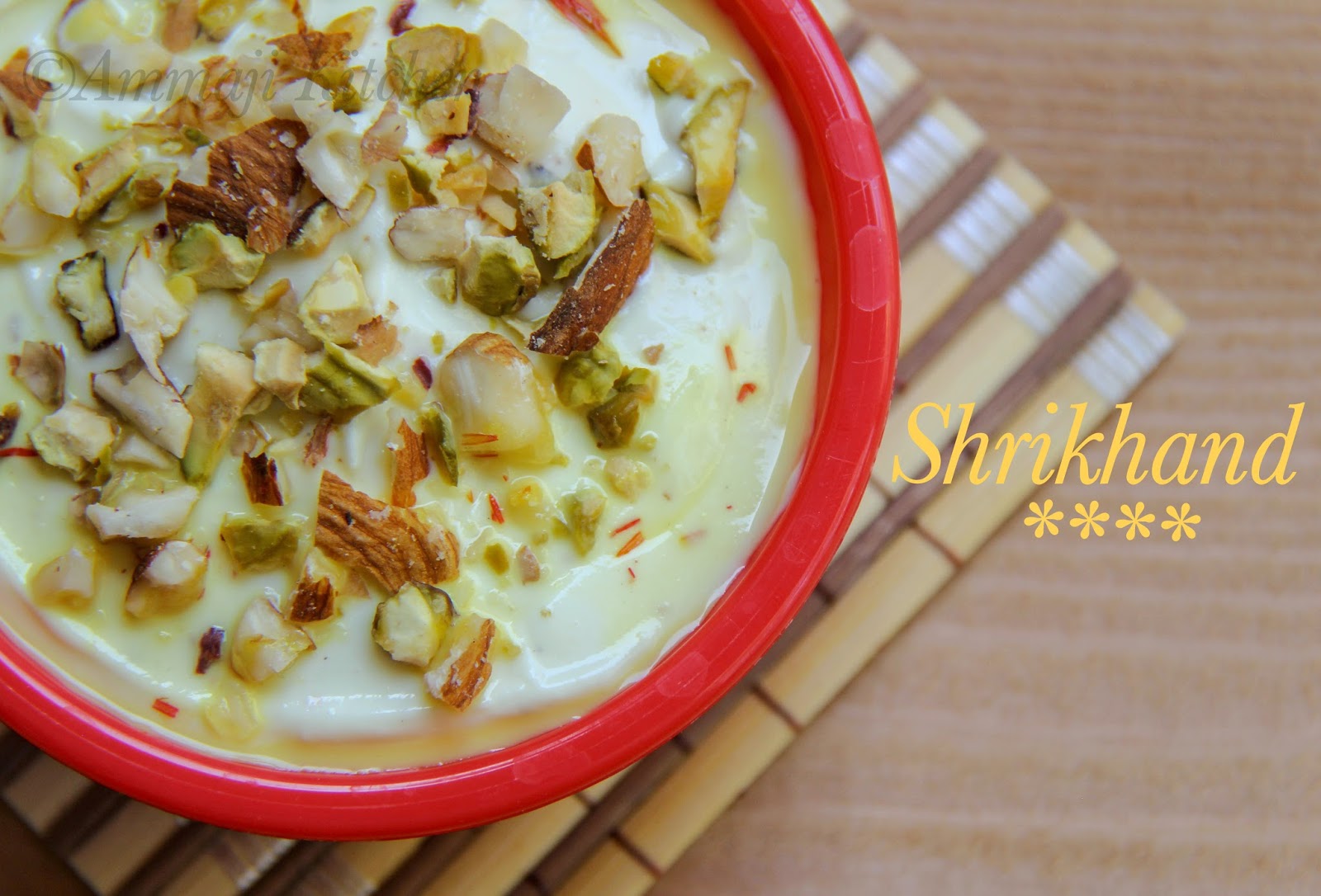 Shrikhand Indian Food Recipes Ammaji Kitchen