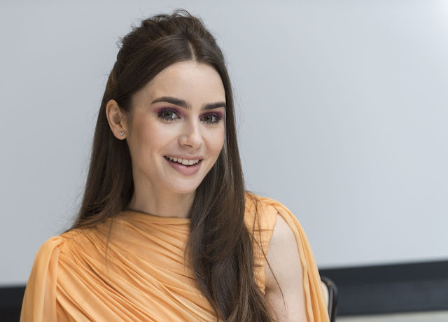 Lily Collins Snaps - Les Miserables Portraits, Feb 2019