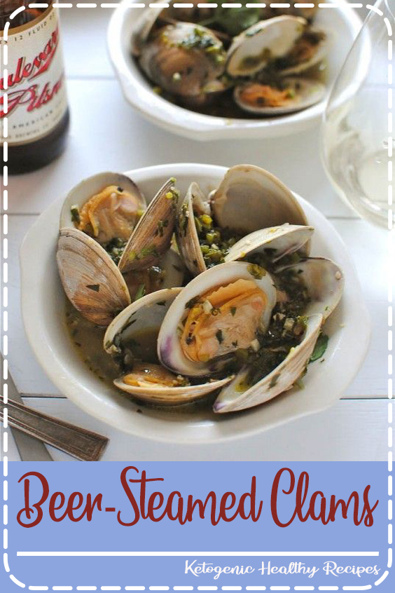 " BeerSteamed Clams" Keto Dinner Recipes Shrimp Scampi