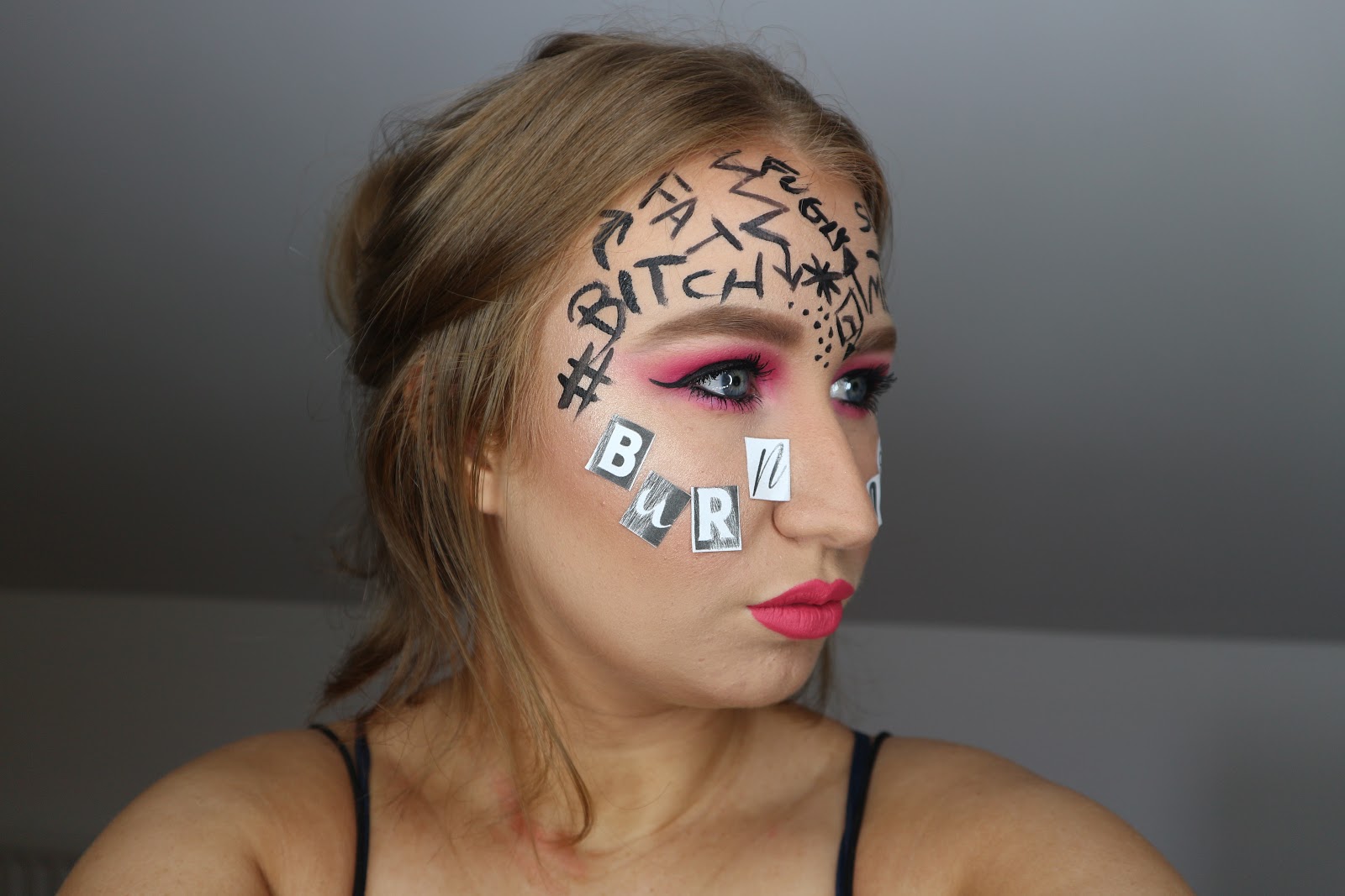 Boo You Whore Burn Book Halloween Makeup Fake Nails Mascara Irish Beauty Fashion Lifestyle Blog