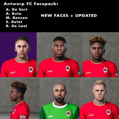 Pes 2020 Faces Antwerp Facepack 1 By Spursfan07 Pesnewupdate Com Free Download Latest Pro Evolution Soccer Patch Updates