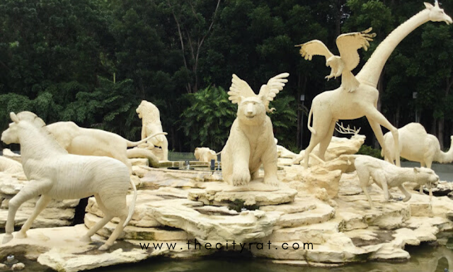 Tourists are greeted by this structure upon entry to the Cebu Safari and Adventure Park