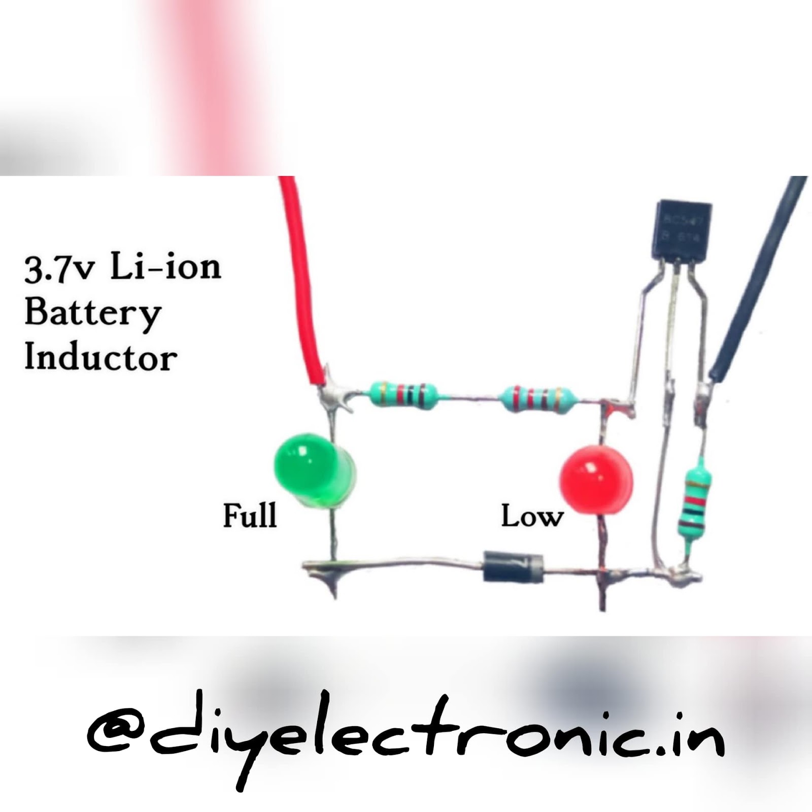 3.7v Lithium and Liion Battery Full & LowLevel Indicator