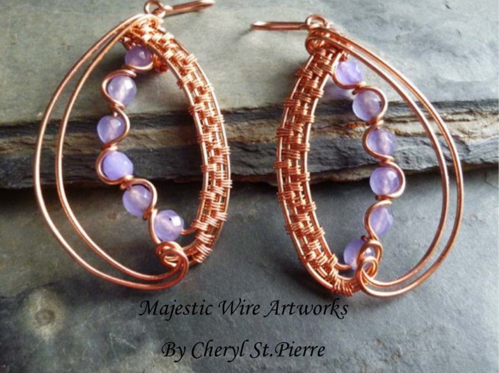 Swirly Wire Woven Jewelry Tutorials by majesticwireartworks / The