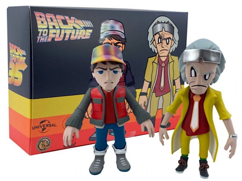 BACK TO THE FUTURE: MARTY & DOC Figures from TOUMA X 3D Retro