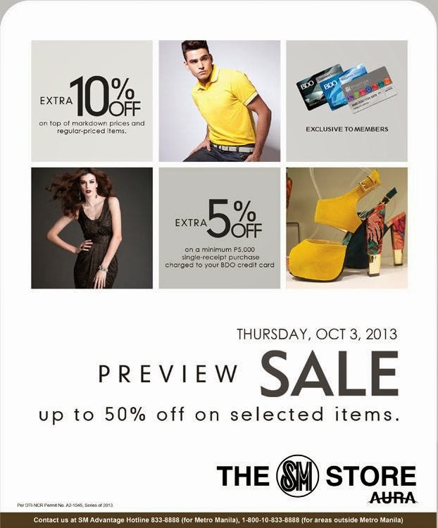 Manila Shopper: The SM Store Aura Preview Sale for SM Prestige Members ...