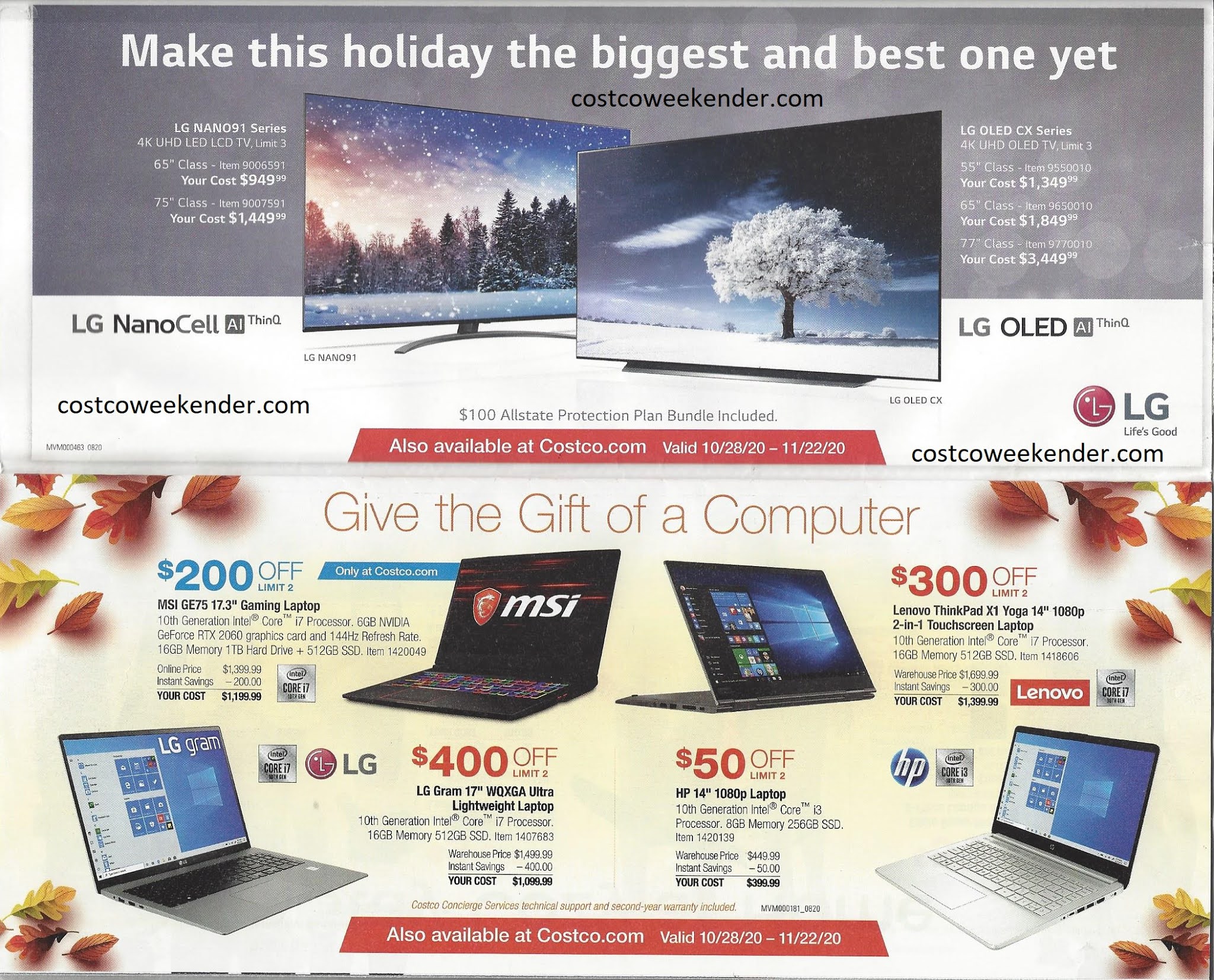 November 2020 Costco Coupon Book Costco Weekender