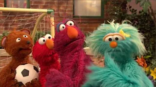 Elmo, Baby bear, Telly, Rosita, Sesame Street Episode 4415 Rosita's Abuela season 44