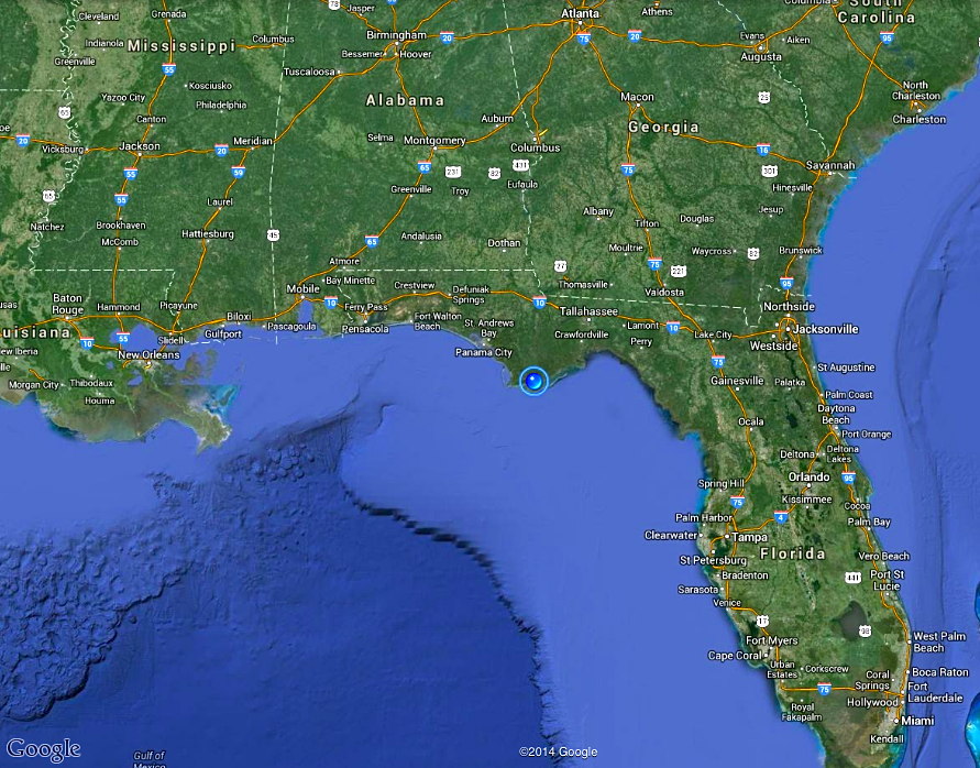 Once in a Blue Moon Monday, January 20 Panama City to Apalachicola, FL