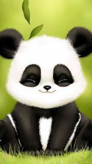 Wallpaper whatsapp iPhone Panda 3D kualitas HD 21