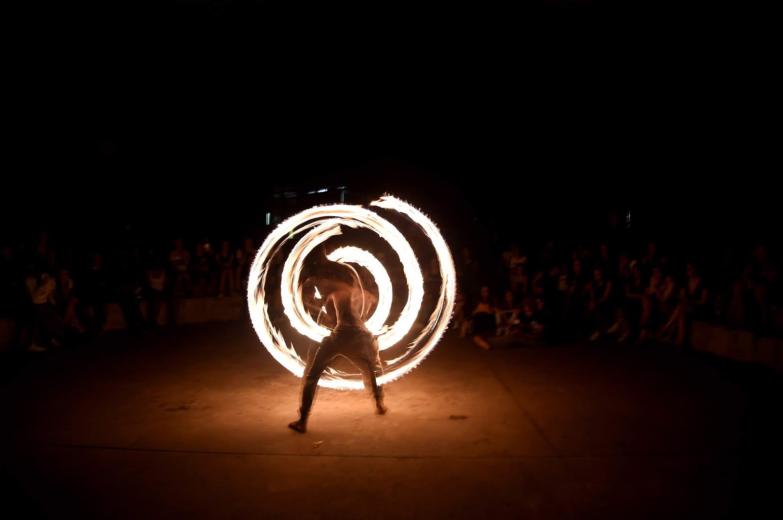 3 basic firespinning moves for beginners.