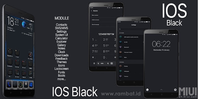 Tema iPhone untuk Xiaomi Terbaru 2019 - Tema iPhone Xiaomi iOS Black