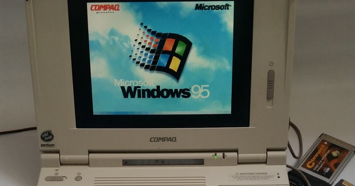 . Compaq lte 5250 vintage laptop computer windows95.